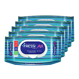 Combo 5 Khăn ướt Fressi Care All 100 tờ