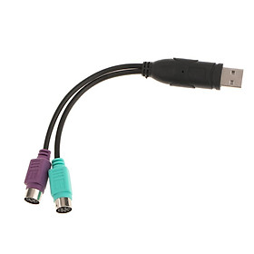 USB to Dual 2 x PS2 Cable Adapter For Raspberry Pi 2/3Mouse And Keyboard
