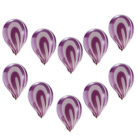 10pcs Agate Color Painted Latex Balloons Wedding Birthday Party Decor