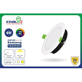 Đèn Led Âm Trần Downlight Ruby 06W (DL-6SS) KINGLED