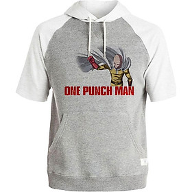 Áo Hoodie Tay Lỡ Có Mũ Saitama One Punch Man Mẫu 1