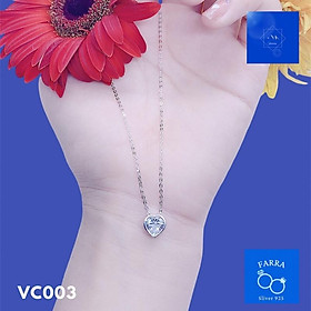 Vòng Cổ Nữ Bạc Trái Tim - FARRA -VC003