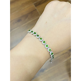 Lắc tay đính đá Diopside thiên nhiên (LB0171) - MOON Jewelry