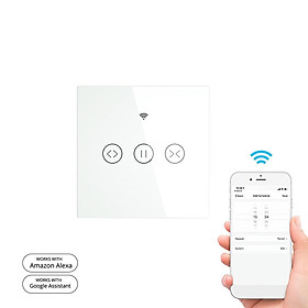 Công Tắc Điều Khiển Wifi ,Hỗ Trợ Điều Khiển Giọng Nói Google Home Alexa Và Ứng Dụng Tuya Smart Life-Màu trắng-Size Không có điều khiển từ xa