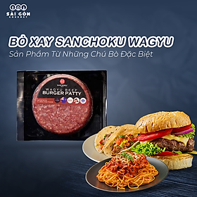 Thịt bò xay đông lạnh Sanchoku Wagyu burger patty 150g Stanbroke