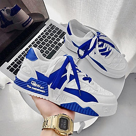 LCRTZKG Casual Platform Sneaker Giày thiết kế nam Giày đào tạo ren-up hai màu Giày thể thao thời trang cho sinh viên Giày thể thao nam lưu hóa Tenis nam tính