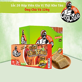 Lốc 20  Hộp Viên Gia Vị Thịt Kho Tàu Ông Chà Và 126gr (Simmered Pork Seasoning Cubes)