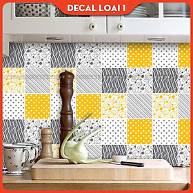 MUA 5 TẶNG 1- Decal dán bếp Decan dán tường chống nước Mixline