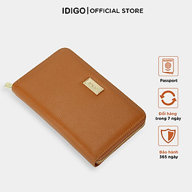 Ví da nữ cầm tay, ví da nam nữ nhiều ngăn, đựng vừa passport tích hợp công nghệ RFID Blocking IDIGO FW1-4311