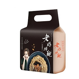 Mì Laoma Noodle Đài Loan tôm khô hành baro (134.8g x 4 gói)