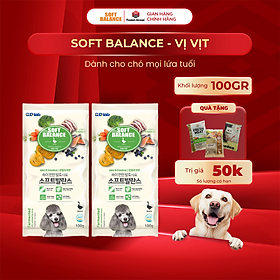 - Thức ăn hạt mềm cho chó mọi lứa tuổi vị vịt SOFT BALANCE