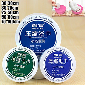Mua Khăn tắm lau mặt nén bằng cotton dùng 1 lần hoặc tái sử dụng được cho du lịch khách sạn