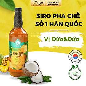 Siro Dừa Dứa Pomona Pinacolada Syrup Nguyên Liệu Pha Chế Hàn Quốc Chai