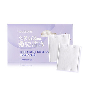 Watson's non-woven cotton pad 180 piece cotton makeup remover cotton female makeup remover with face cotton thick section Watson's disposable face towel