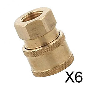 6x High Pressure Cleaner Quick Coupling Easy Connect Fitting 3.2cm