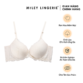 Hình ảnh Áo Ngực Nâng Ngực Ren Nữ Mút Dày 4cm Active Miley Lingerie - Trắng Kem BRL14001