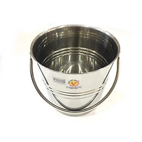 Mua Xô Đá Quai Inox Đúc Chắc Chắn Hai Size Nhỏ Lớn