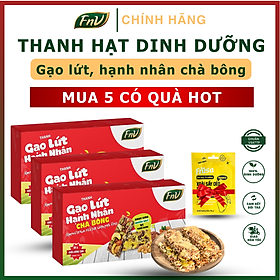 [Mua 3 có quà HOT] Thanh gạo lứt hạnh nhân chà bông, mua 3 hộp 90g + Tặng 1 bịch xoài sấy dẻo 35g