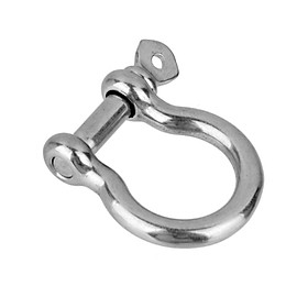 Stainless Steel O Shape Survival Bracelet Shackle Buckle One-way Screw Paracord Accessories
