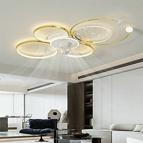 Mua Đèn quạt ốp trần phòng khách  phòng ngủ .. mẫu mới  có điều khiển từ xa ánh sáng Led 3 chế độ màu