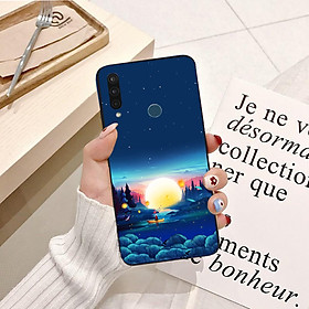 Ốp lưng điện thoại VSMART JOY 3 viền silicon dẻo hình Trăng Xanh - Hàng chính hãng