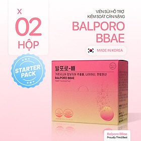 Combo 2 hộp viên sủi Balporo BBae, nhập khẩu Hàn Quốc, hỗ trợ kiểm soát cân nặng, cải thiện vóc dáng