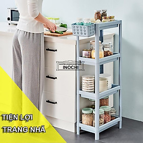 Kệ nhà tắm 5 tầng đa năng cao cấp INOCHI xuất nhật kích thước 37*23*130cm nhựa nguyên sinh cao cấp màu trắng hiện đại