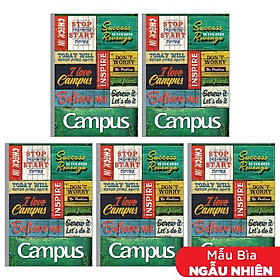 Combo 5 Tập Believable B5 Kẻ Ngang 80 Trang ĐL 70g/m2 - Campus NB-BBLV80 (Mẫu Màu Giao Ngẫu Nhiên)