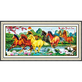 Mua tranh thêu chữ thập Mã đáo thành công 85x40cm - chưa thêu