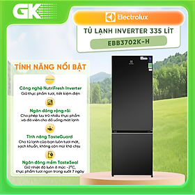 Mua Tủ lạnh Electrolux Inverter 335 lít EBB3702K-H model 2021 - Hàng chính hãng (chỉ giao HCM)