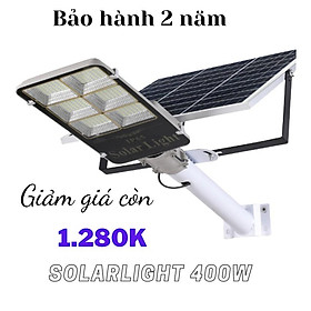 Đèn đường năng lượng mặt trời solarlight 400w giá rẻ 