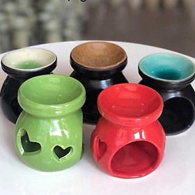 Mua Đèn Xông Tinh Dầu Bằng Sứ Kèm 1 Nến Và 1 Lọ Tinh Dầu