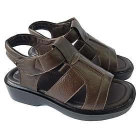 Giày Sandal Nam Trung Niên BIGGBEN Da Bò Thật Cao 4 Phân SD144
