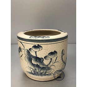 Mua Bát Nhang Thờ Sứ Men Rạn vẽ Sen KH18173