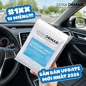 Combo 10 Miếng Mặt Nạ Senademar sodium DNA B5 mask Tế Bào Gốc Phục Hồi Dưỡng Ẩm dưỡng trắng 25ml/miếng hạn 2029 Hàn Quốc