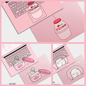 Mua Dán Skin Laptop - Skin Cắt Sẵn Theo Từng Dòng Máy - Skin Màu Hồng Dễ Thương (3 mẫu KS 040  050  051