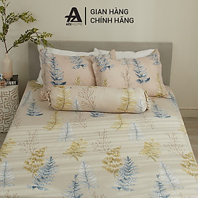 Bộ Ga Giường 4 Món Fern Trees Mềm Mại, 100% Mirco Silk Cao Cấp A2Z Home