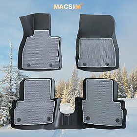 Thảm ô tô sd3 2 lớp dạng lưới lục giác Mazda 2 2016- nay (ghi) - bề mặt cao su siêu sạch - Macsim