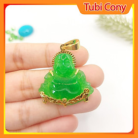 Mặt dây chuyền di lặc xanh cẩm thạch