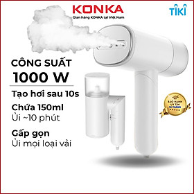 Mua Bàn ủi hơi nước cầm tay gấp gọn KONKA LCGT-1003  công suất lớn  tạo hơi sau 10 giây  hàng chính hãng  bảo hành 1 năm
