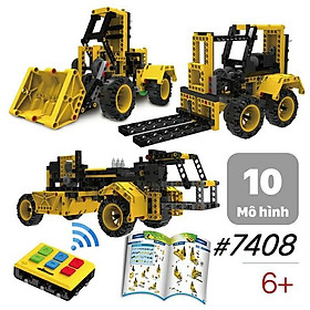Đồ Chơi Lắp Ráp Xe Cơ Giới Điều Khiển Từ Xa - RCM Construction Vehicles #7408 (227 Mảnh Ghép)