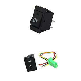 Universal Car Fog Light Rocker Switch LED+LED Push Button Switch for Toyota
