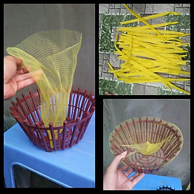 Mua túi lót chậu trồng lan - túi lưới lót chậu dài 35cm