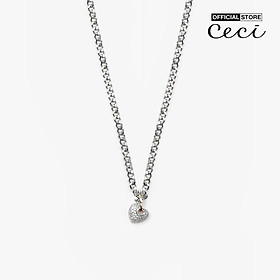 CECI - Dây chuyền nữ mắc xích phối mặt hình trái tim thời trang CC4-01000186
