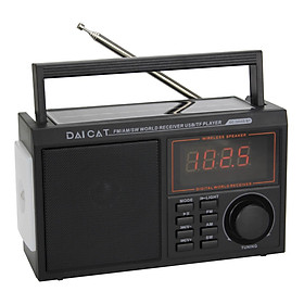 ĐÀI Radio DC-3008S BT-bluetooth năng lượng mặt trời Màn hình LCD Mẫu mới nhất 2022 Hàng Chính Hãng