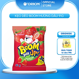 Kẹo Dẻo Boom Jelly THẠCH Orion Hương Dâu túi 91G