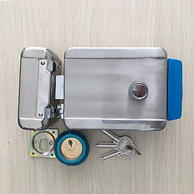 Mua Khóa cổng điện tử độc lập dùng chìa cơ  mở cửa từ xa dùng nút nhấn