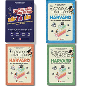 Combo Trọn bộ Giáo dục thành công theo kiểu Harvard + Phương pháp học nhanh gấp 16 lần