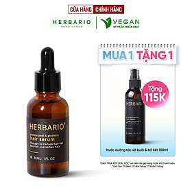 Serum mọc tóc vỏ bưởi & bồ kết Herbario 30ml pomelo giúp tóc mọc nhanh giảm rụng tóc thuần chay