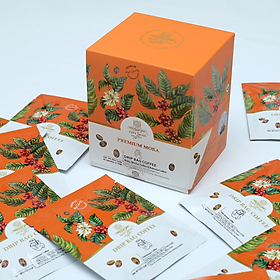 Cà phê túi lọc Moka Thượng Hạng ( hộp 10 túi x 12gr)